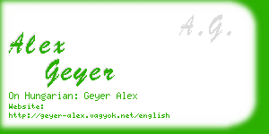 alex geyer business card